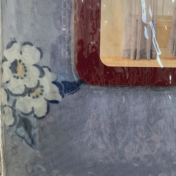 Vintage 2003 Target Basic Principle No 2 Pair Of Floral Sheer Window Panels - Picture 2 of 14